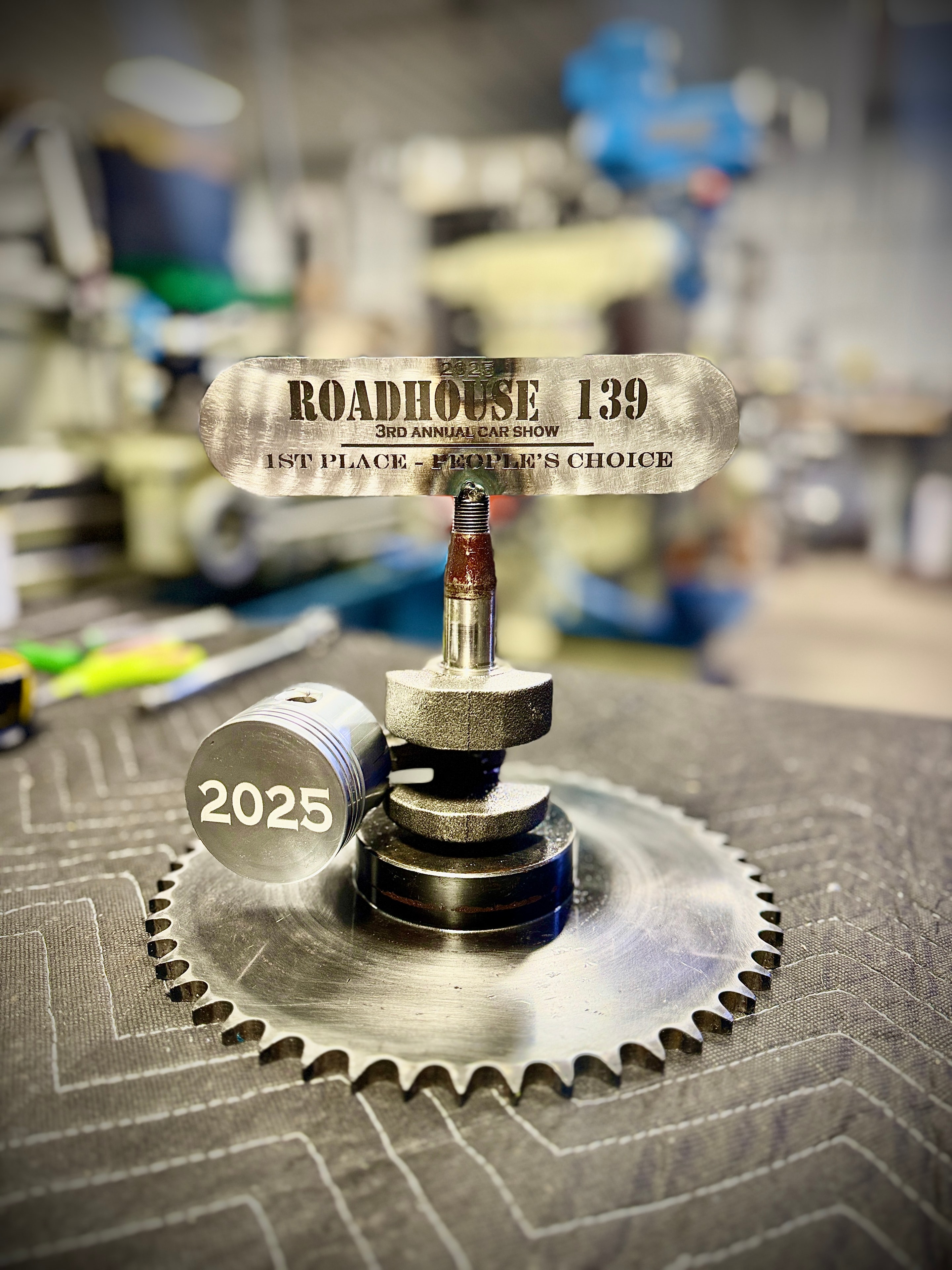 Roadhouse 139 2025 3rd Annual Car Show — 1st Place People's Choice trophy