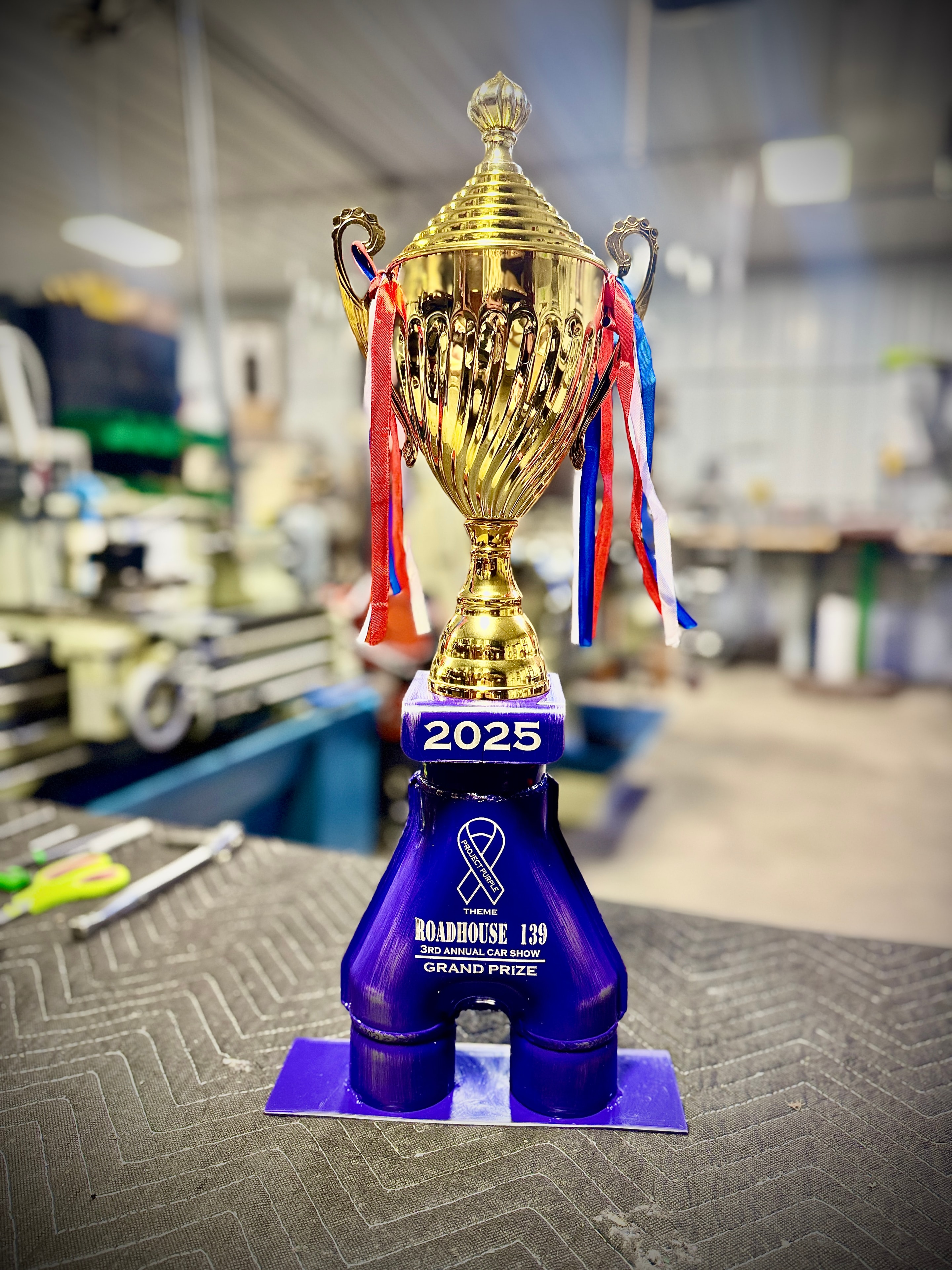 Roadhouse 139 2025 3rd Annual Car Show — Grand Prize trophy